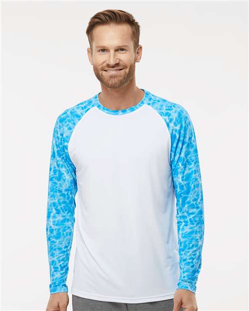 PARAGON 231-Men's Panama Colorblocked Long Sleeve T-Shirt