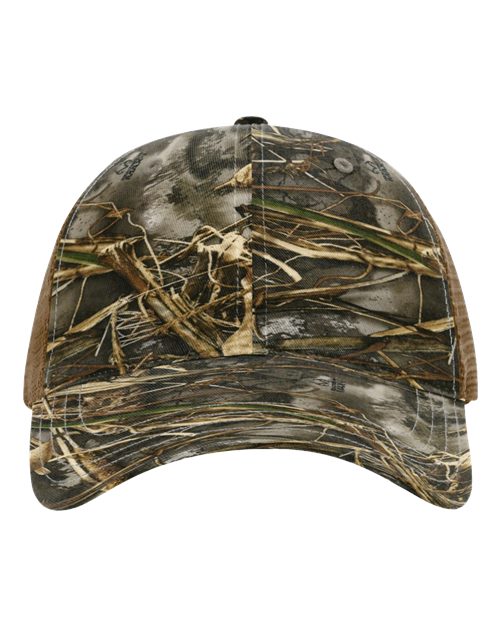 RICHARDSON 111P-Garment Washed Printed Trucker Cap