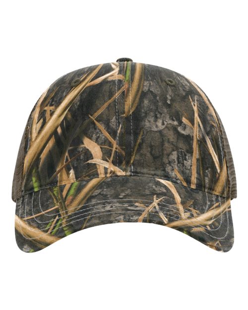 RICHARDSON 111P-Garment Washed Printed Trucker Cap