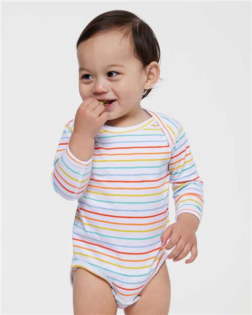 RABBIT SKINS 4421 - Infant Fine Jersey Long Sleeve Bodysuit