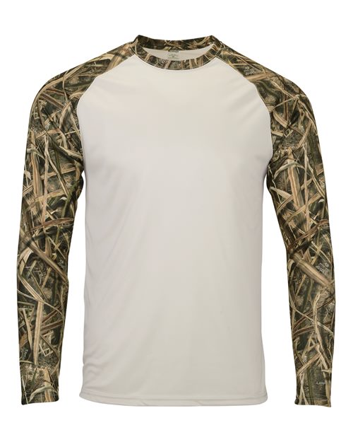 PARAGON 236-Men's Jackson Mossy Oak Colorblocked Long Sleeve T-Shirt