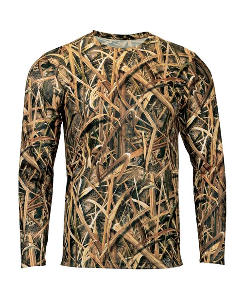 PARAGON 237-Men's Oxford Performance Camo Print Long Sleeve T-Shirt