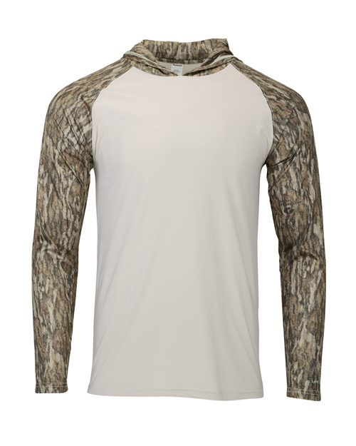 PARAGON 241-Men's Biloxi Performance Colorblocked Hooded Long Sleeve T-Shirt