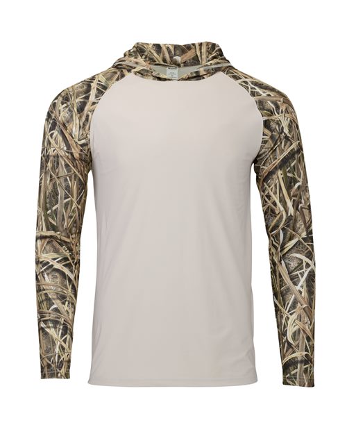 PARAGON 241-Men's Biloxi Performance Colorblocked Hooded Long Sleeve T-Shirt