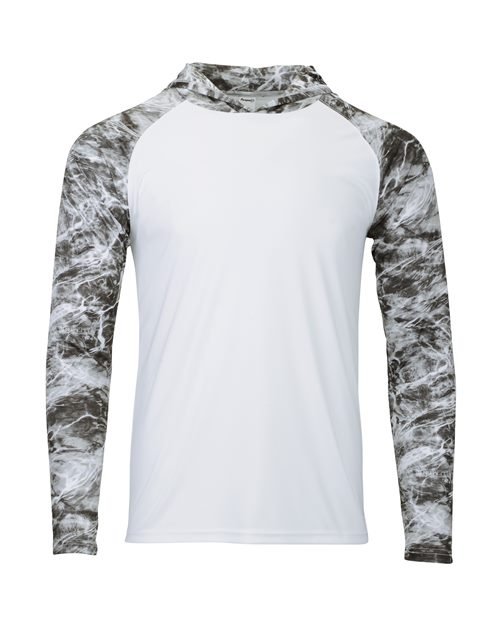 PARAGON 241-Men's Biloxi Performance Colorblocked Hooded Long Sleeve T-Shirt