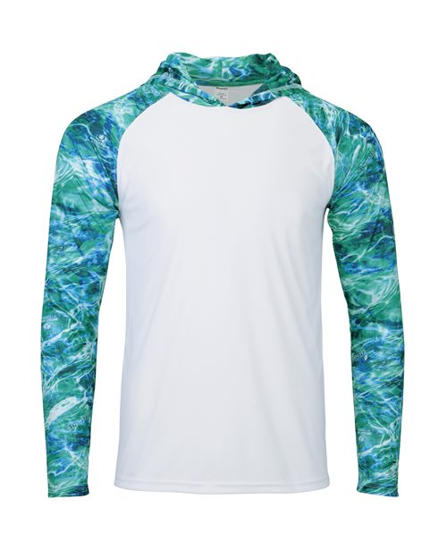 PARAGON 241-Men's Biloxi Performance Colorblocked Hooded Long Sleeve T-Shirt