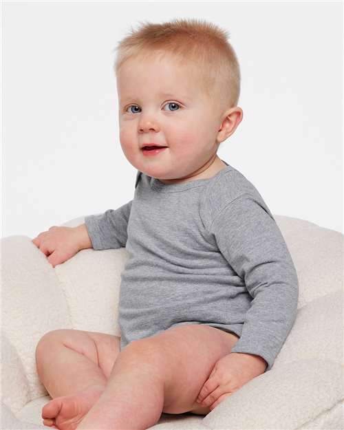 RABBIT SKINS 4421 - Infant Fine Jersey Long Sleeve Bodysuit