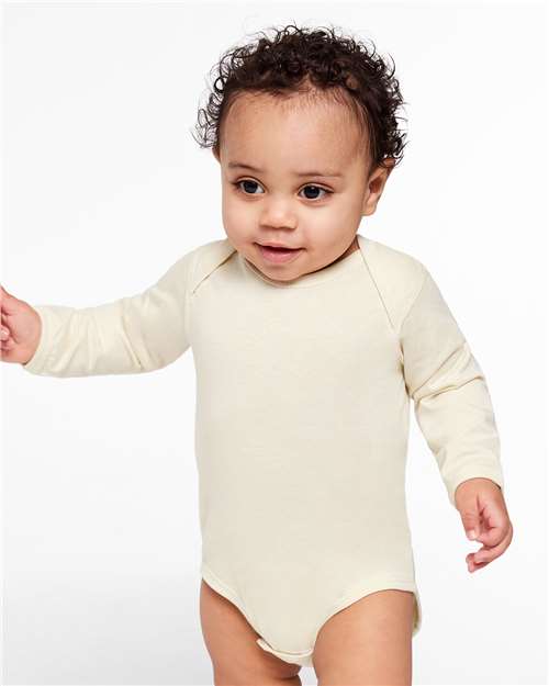 RABBIT SKINS 4421 - Infant Fine Jersey Long Sleeve Bodysuit