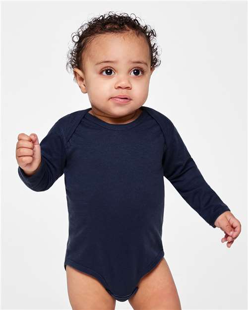 RABBIT SKINS 4421 - Infant Fine Jersey Long Sleeve Bodysuit