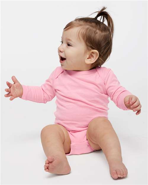 RABBIT SKINS 4421 - Infant Fine Jersey Long Sleeve Bodysuit