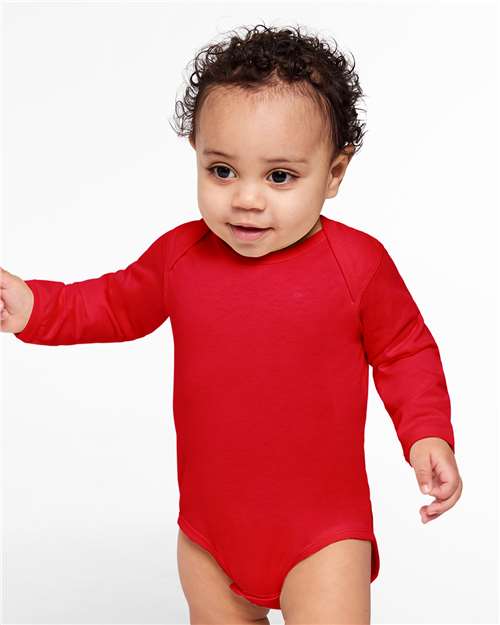 RABBIT SKINS 4421 - Infant Fine Jersey Long Sleeve Bodysuit