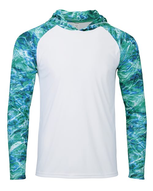 PARAGON 241-Men's Biloxi Performance Colorblocked Hooded Long Sleeve T-Shirt