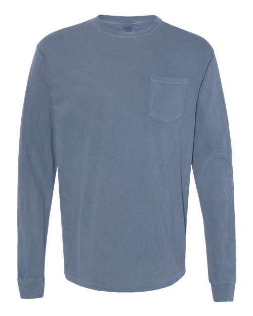 COMFORT COLORS 4410 - Unisex Garment-Dyed Heavyweight Long Sleeve Pocket T-Shirt