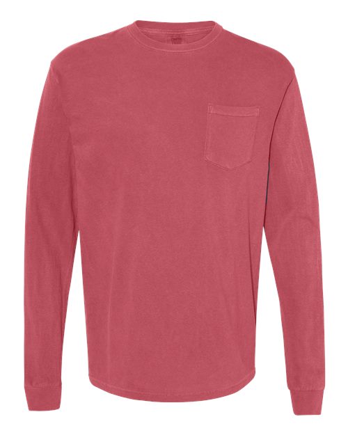 COMFORT COLORS 4410 - Unisex Garment-Dyed Heavyweight Long Sleeve Pocket T-Shirt