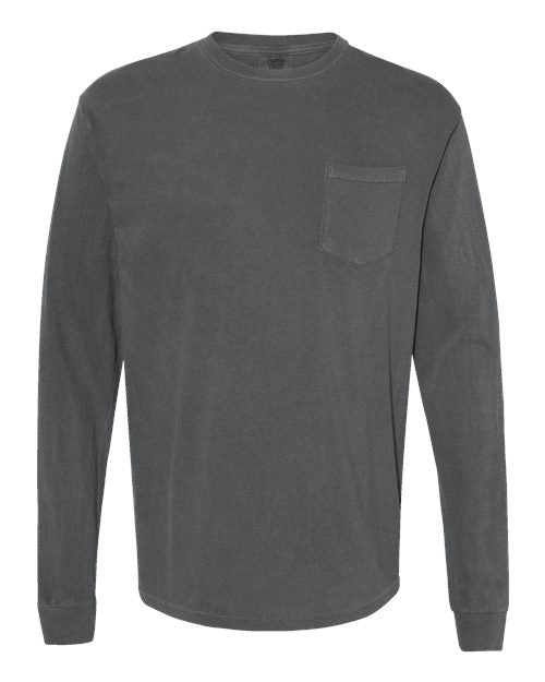 COMFORT COLORS 4410 - Unisex Garment-Dyed Heavyweight Long Sleeve Pocket T-Shirt