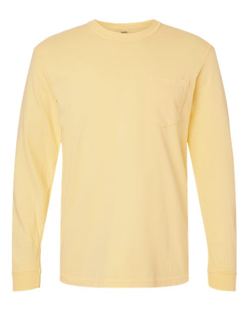 COMFORT COLORS 4410 - Unisex Garment-Dyed Heavyweight Long Sleeve Pocket T-Shirt