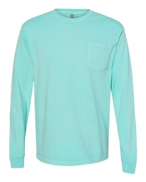 COMFORT COLORS 4410 - Unisex Garment-Dyed Heavyweight Long Sleeve Pocket T-Shirt