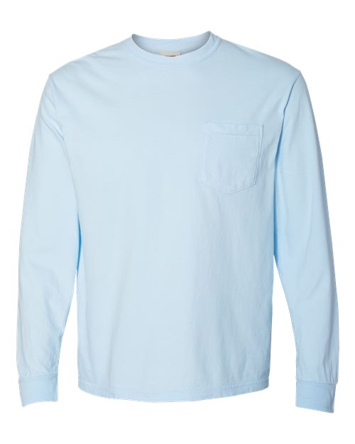 COMFORT COLORS 4410 - Unisex Garment-Dyed Heavyweight Long Sleeve Pocket T-Shirt
