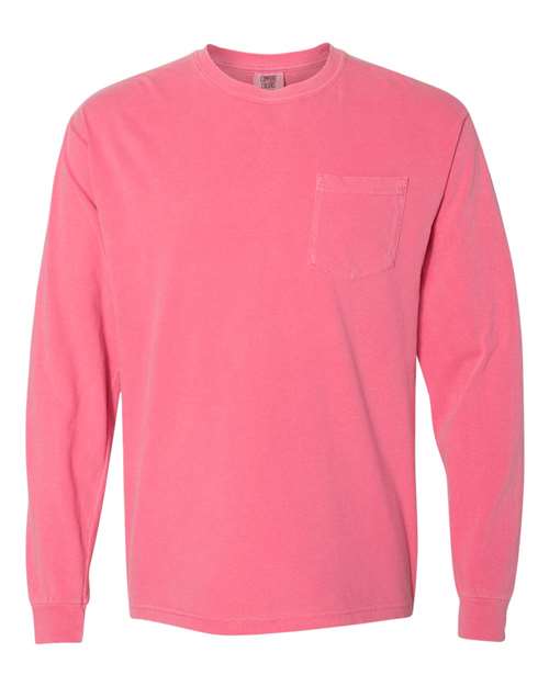 COMFORT COLORS 4410 - Unisex Garment-Dyed Heavyweight Long Sleeve Pocket T-Shirt