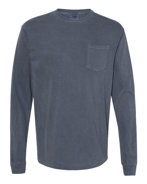 COMFORT COLORS 4410 - Unisex Garment-Dyed Heavyweight Long Sleeve Pocket T-Shirt