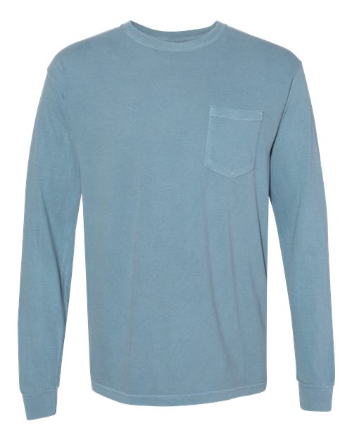 COMFORT COLORS 4410 - Unisex Garment-Dyed Heavyweight Long Sleeve Pocket T-Shirt