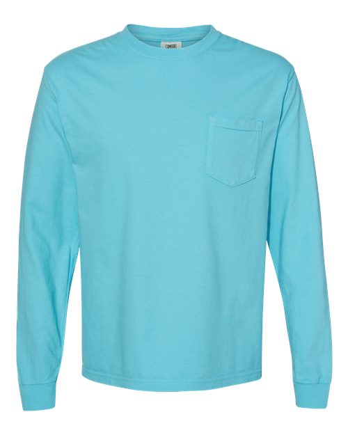 COMFORT COLORS 4410 - Unisex Garment-Dyed Heavyweight Long Sleeve Pocket T-Shirt