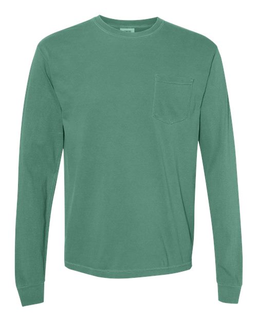 COMFORT COLORS 4410 - Unisex Garment-Dyed Heavyweight Long Sleeve Pocket T-Shirt