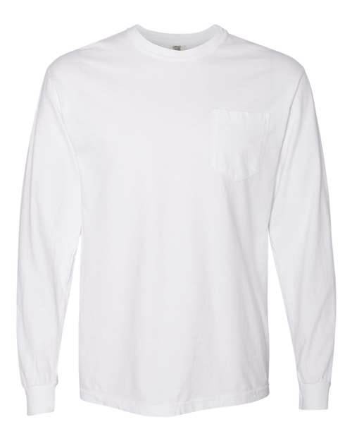 COMFORT COLORS 4410 - Unisex Garment-Dyed Heavyweight Long Sleeve Pocket T-Shirt