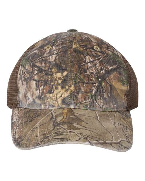 RICHARDSON 111P-Garment Washed Printed Trucker Cap