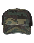 RICHARDSON 111P-Garment Washed Printed Trucker Cap