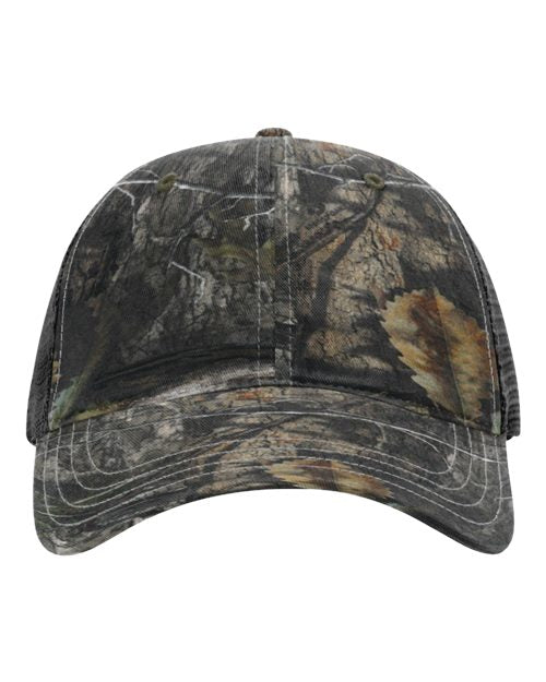 RICHARDSON 111P-Garment Washed Printed Trucker Cap