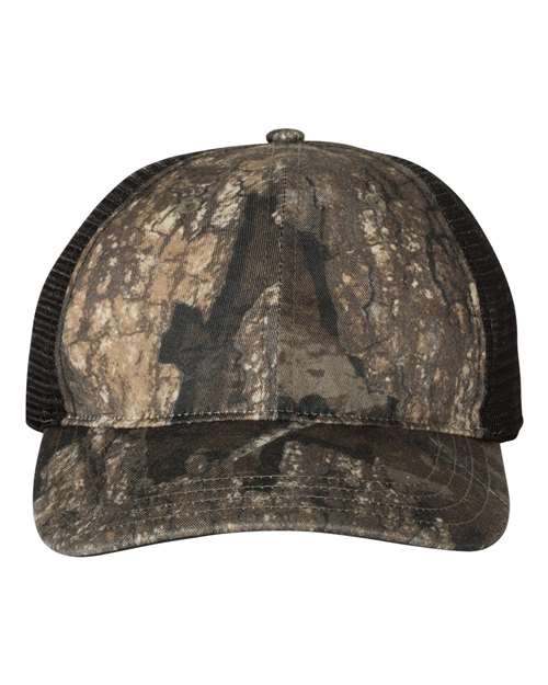 RICHARDSON 111P-Garment Washed Printed Trucker Cap