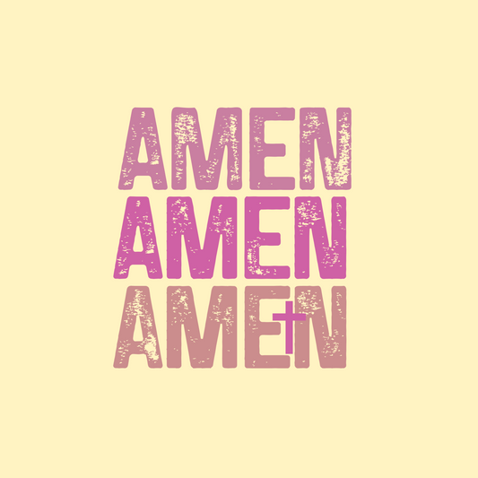 F-2 - PINK & PURPLE AMEN DISTRESSED X3