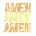 FAITH-1 - TRIPLE AMEN - ORANGE/YELLOW