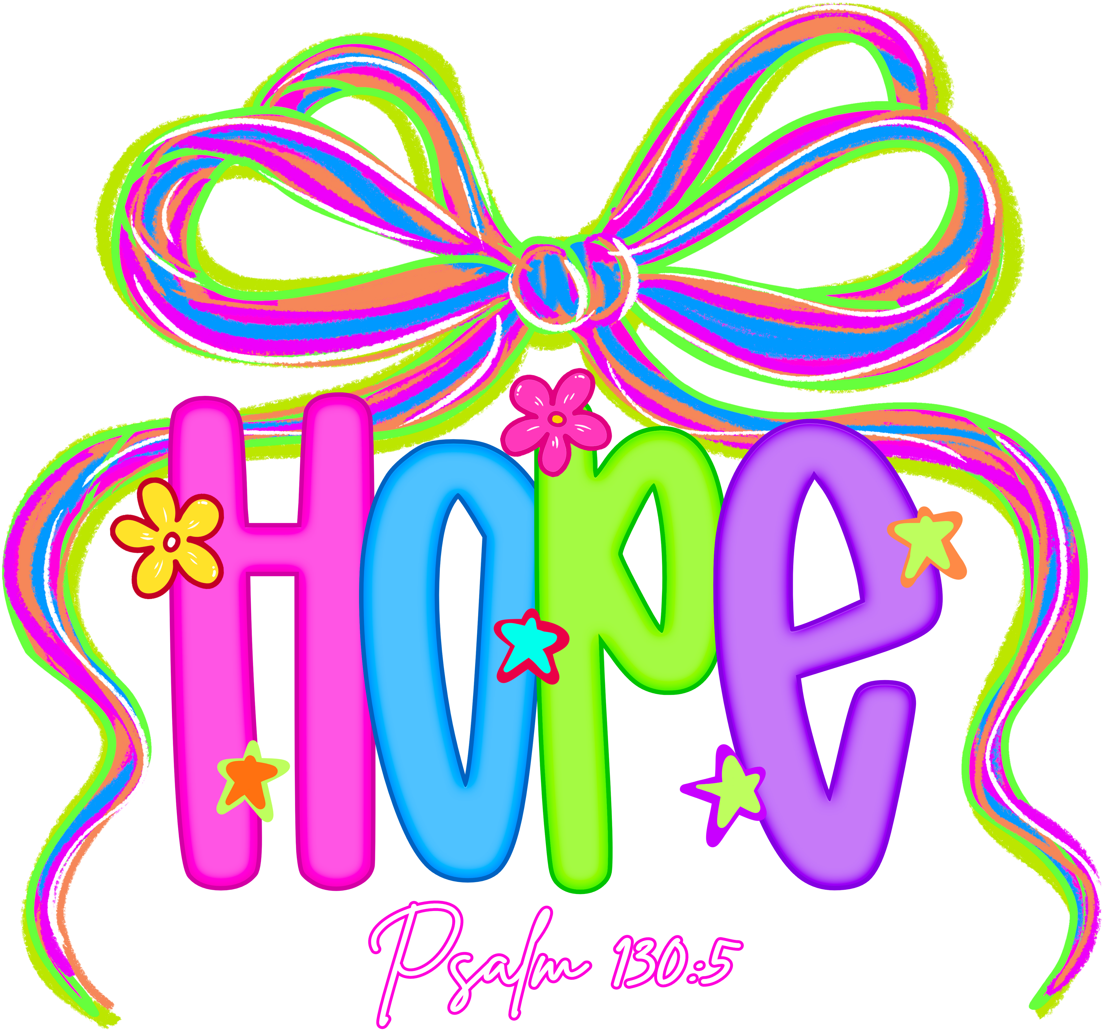 FAITH-13 - COLORFUL HOPE PSALMS 130:5 W/BOW