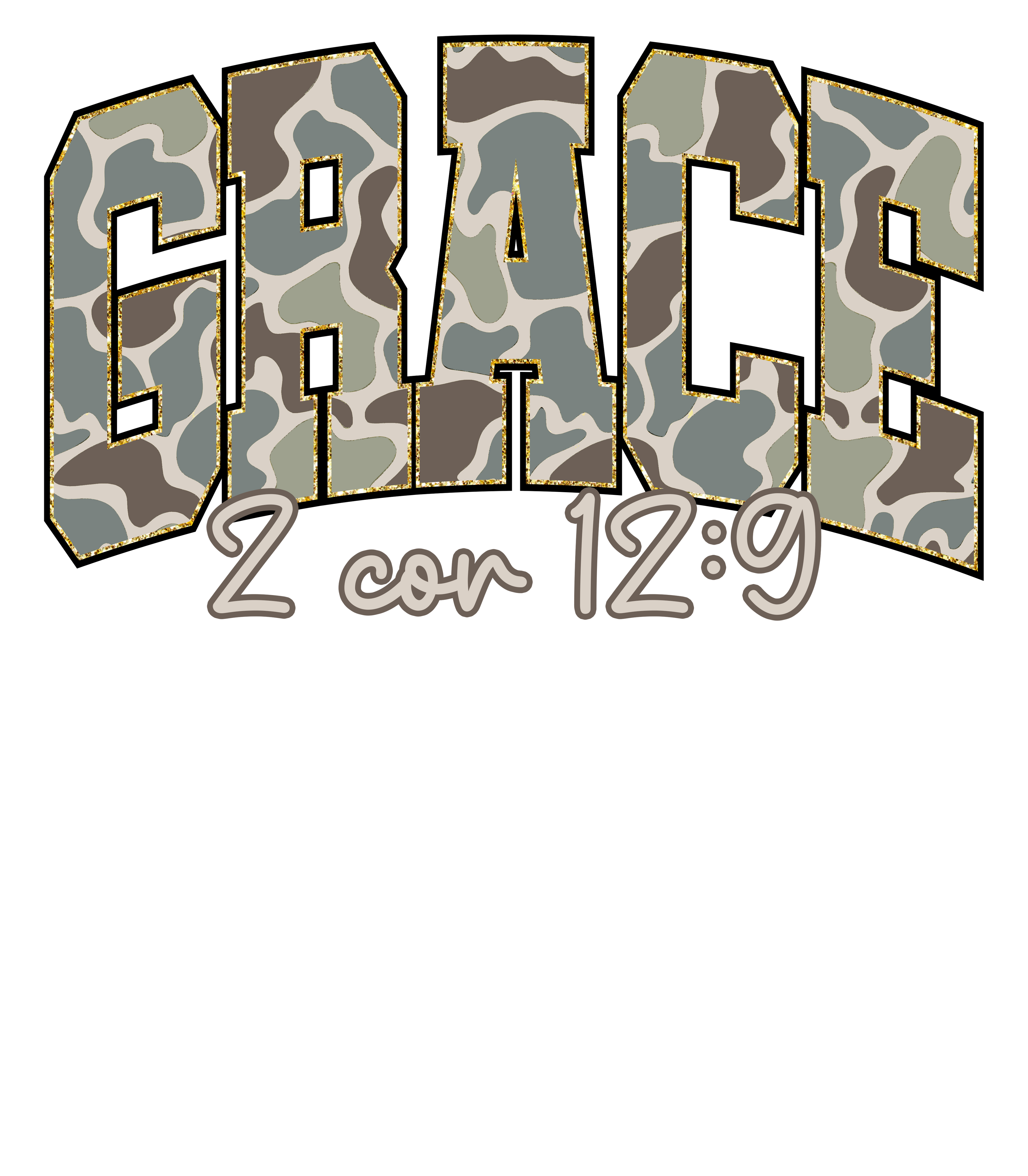 FAITH-18- GRACE 2 COR 12:9 CAMO