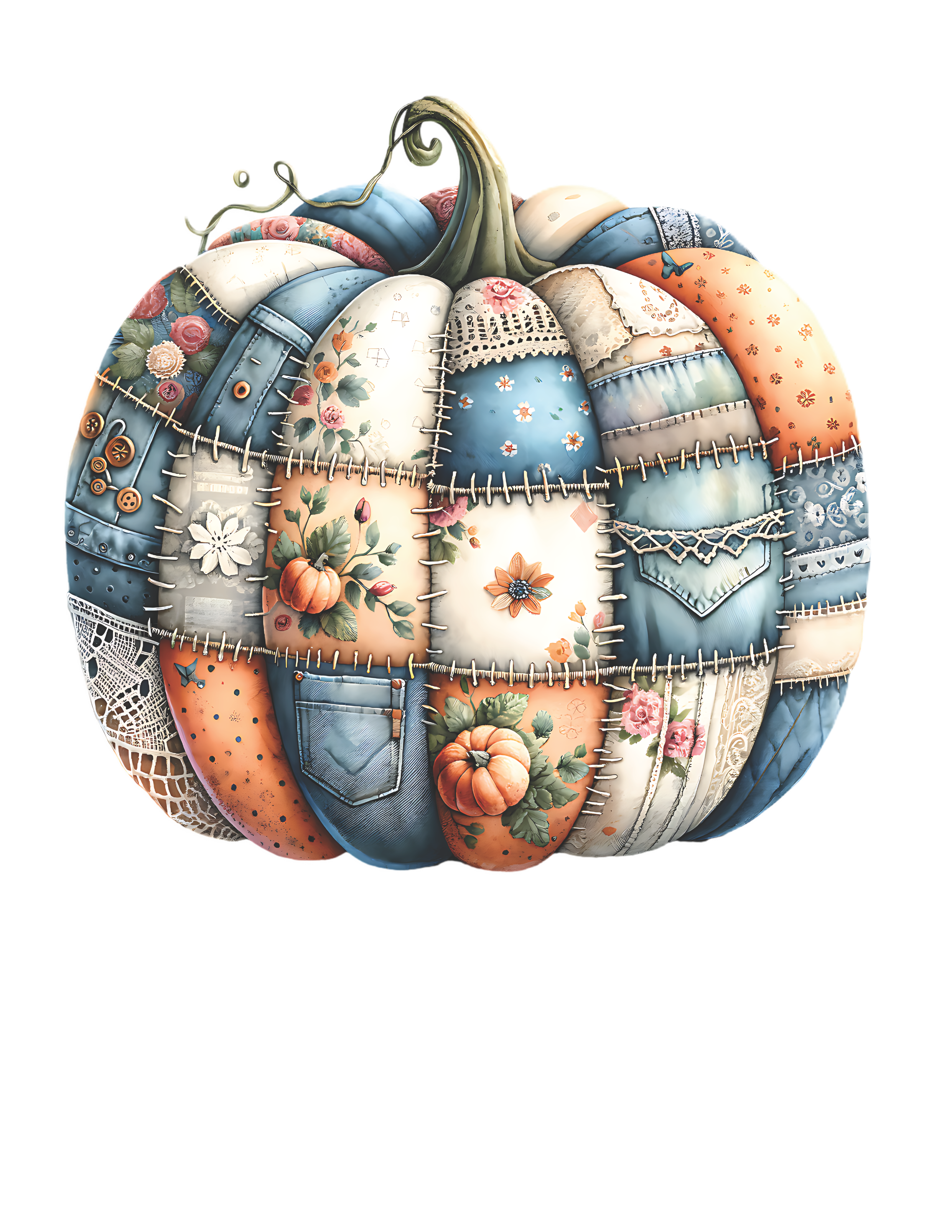 FALL-3 - PATCHWORK PUMPKIN