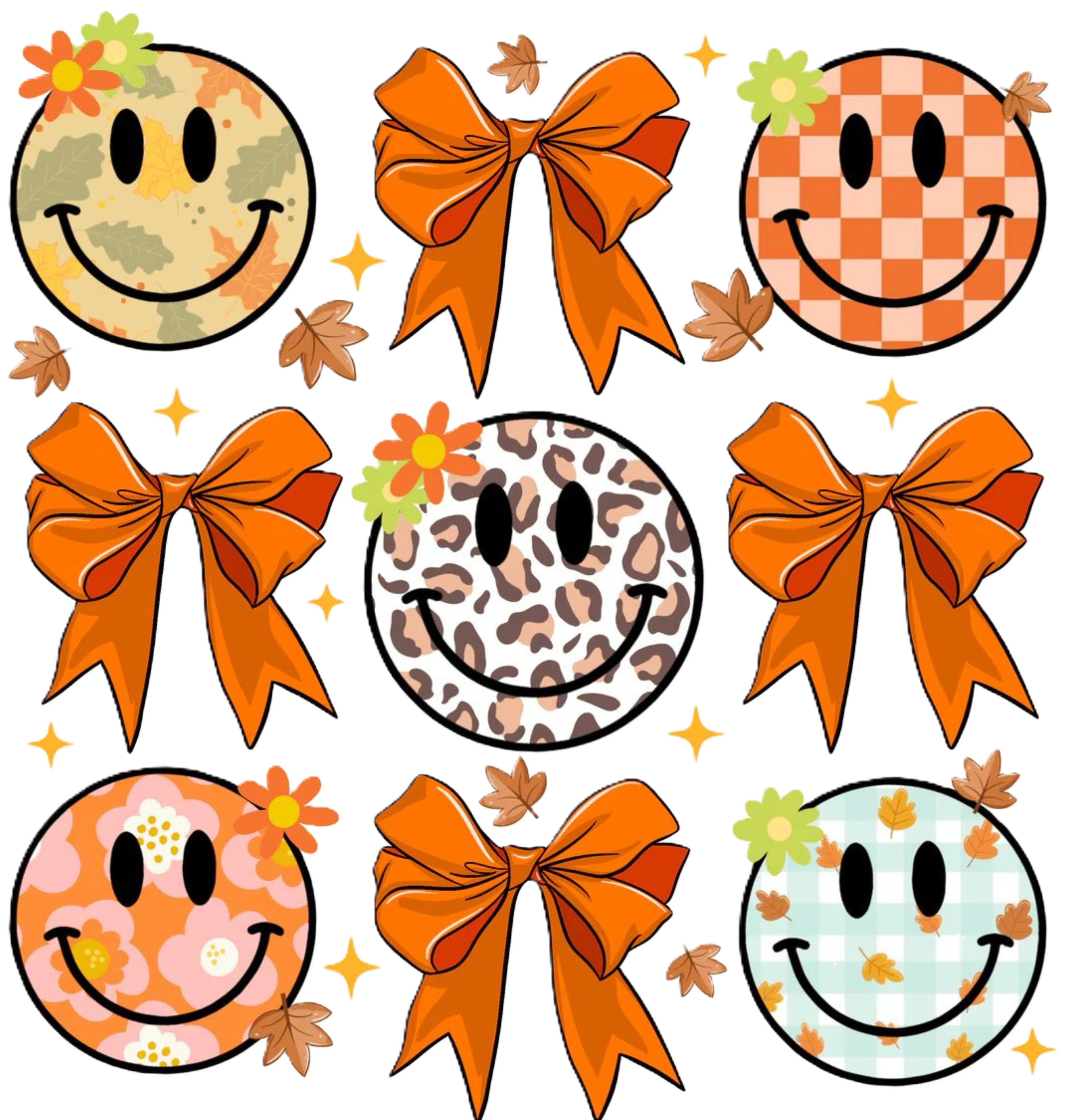 FALL-6 - FALL BOW & SMILEY BOW