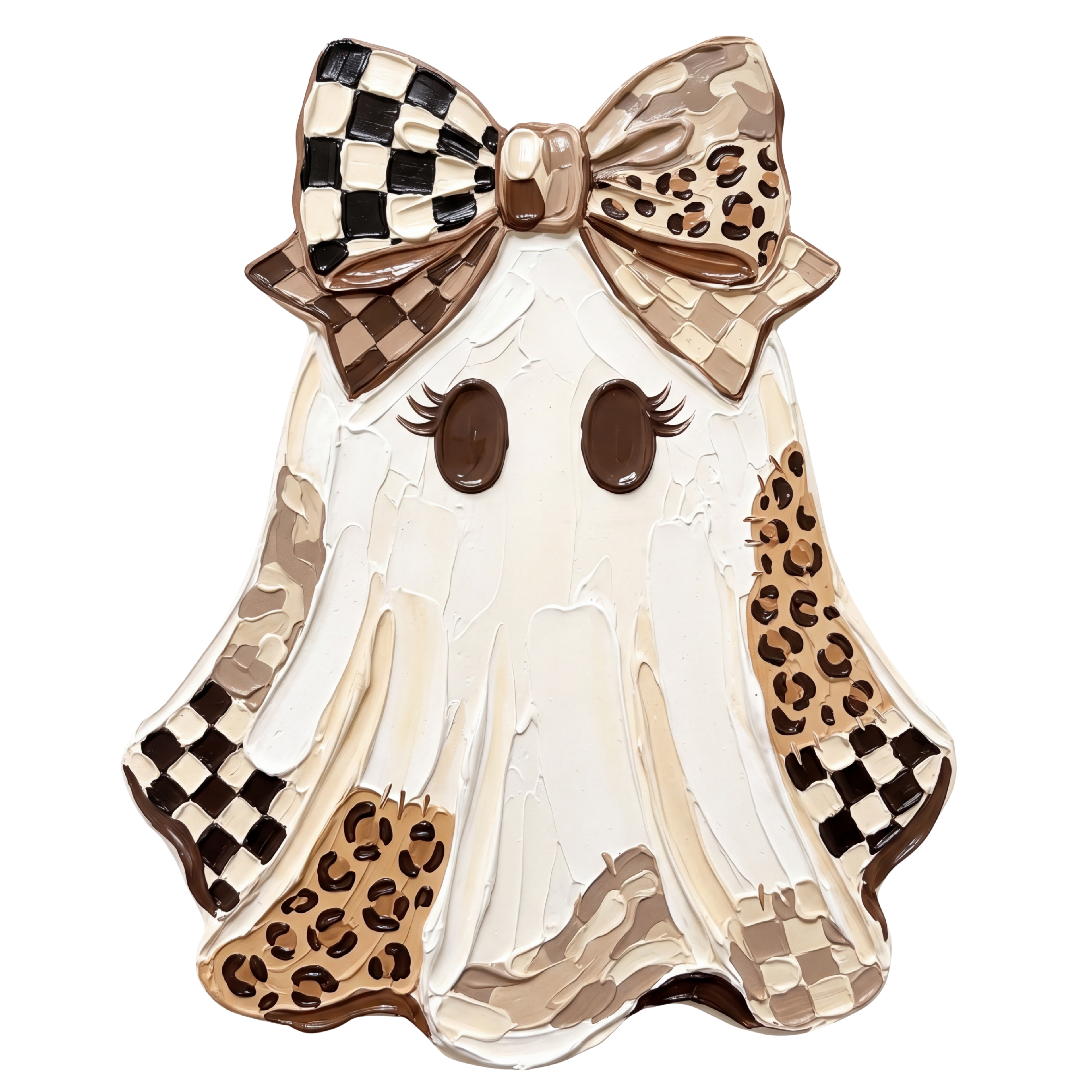 HALLOWEEN 2 - Cute Impasto Ghost Patchwork