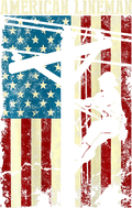 LINEMAN 3 - Lineman American Flag